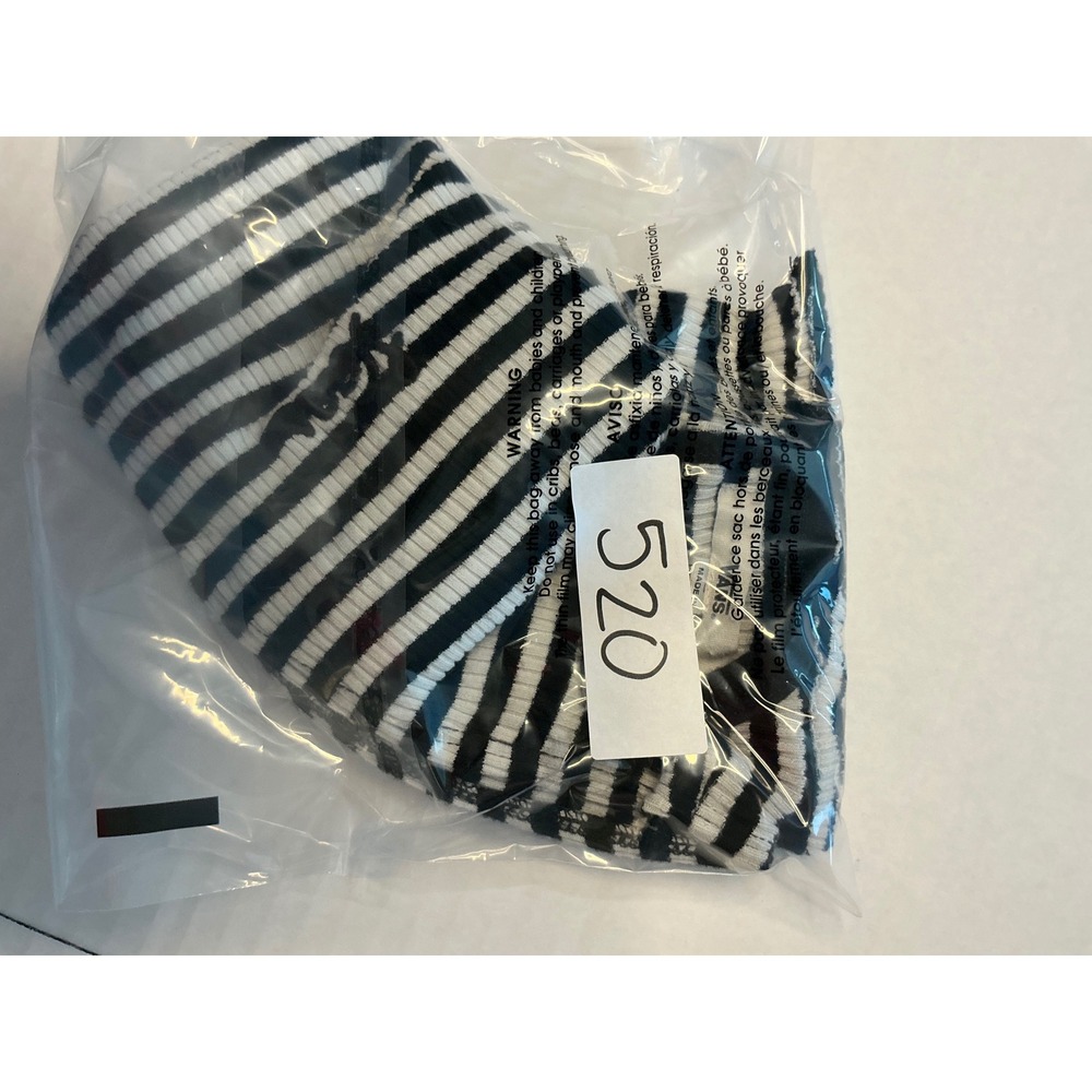 Vans Costa Striped Ribbed Crop Tank Top Black & White Punk Streetwear - Picture 7 of 7